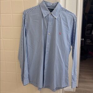 Ralph Lauren Blue and White Gingham Shirt